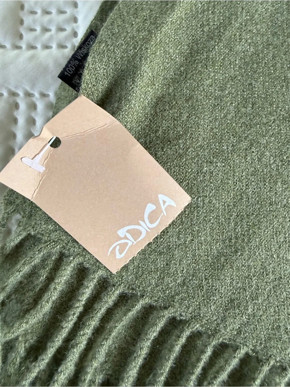 Olive Green Fringe Wrap Shawl - Women's Soft Layering Scarf